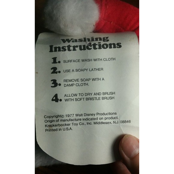 1977 The Rescuers Bernard Mouse Plush Knickerbocker Walt Disney Org. Tag - Picture 5 of 13